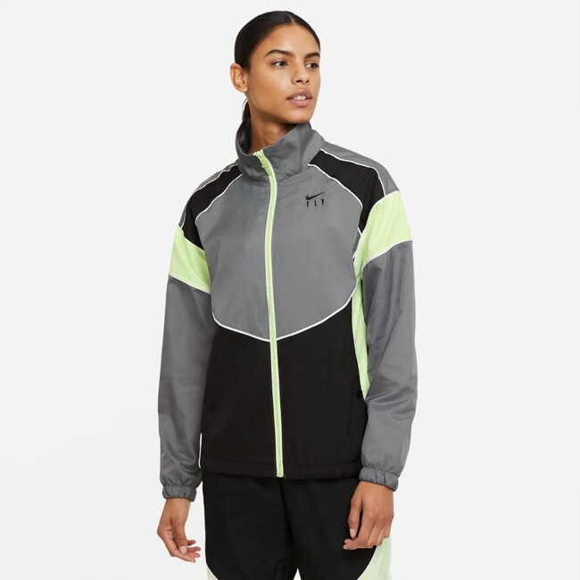 Nike Swoosh Fly Basketball Wmns Jacket - Dámské - Bunda Nike - Šedé - CZ6602-084 - Velikost: XS