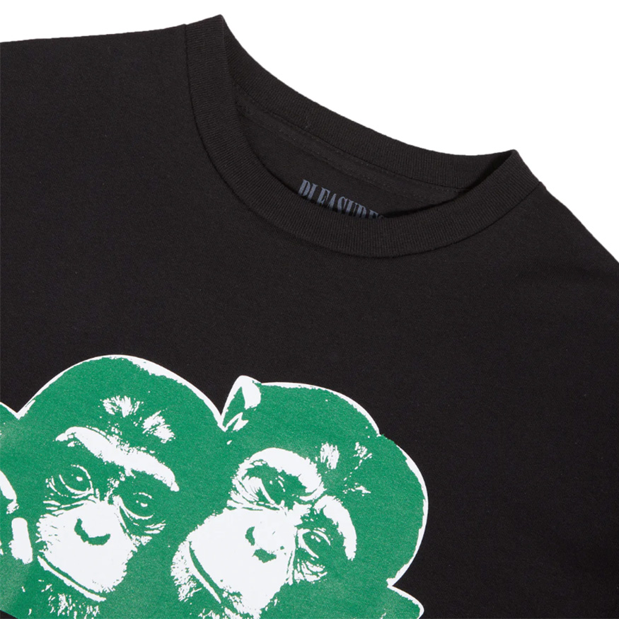 Levně Pleasures Friendship Tee Black - Pánské - Triko Pleasures - Černé - P22F057-BLACK