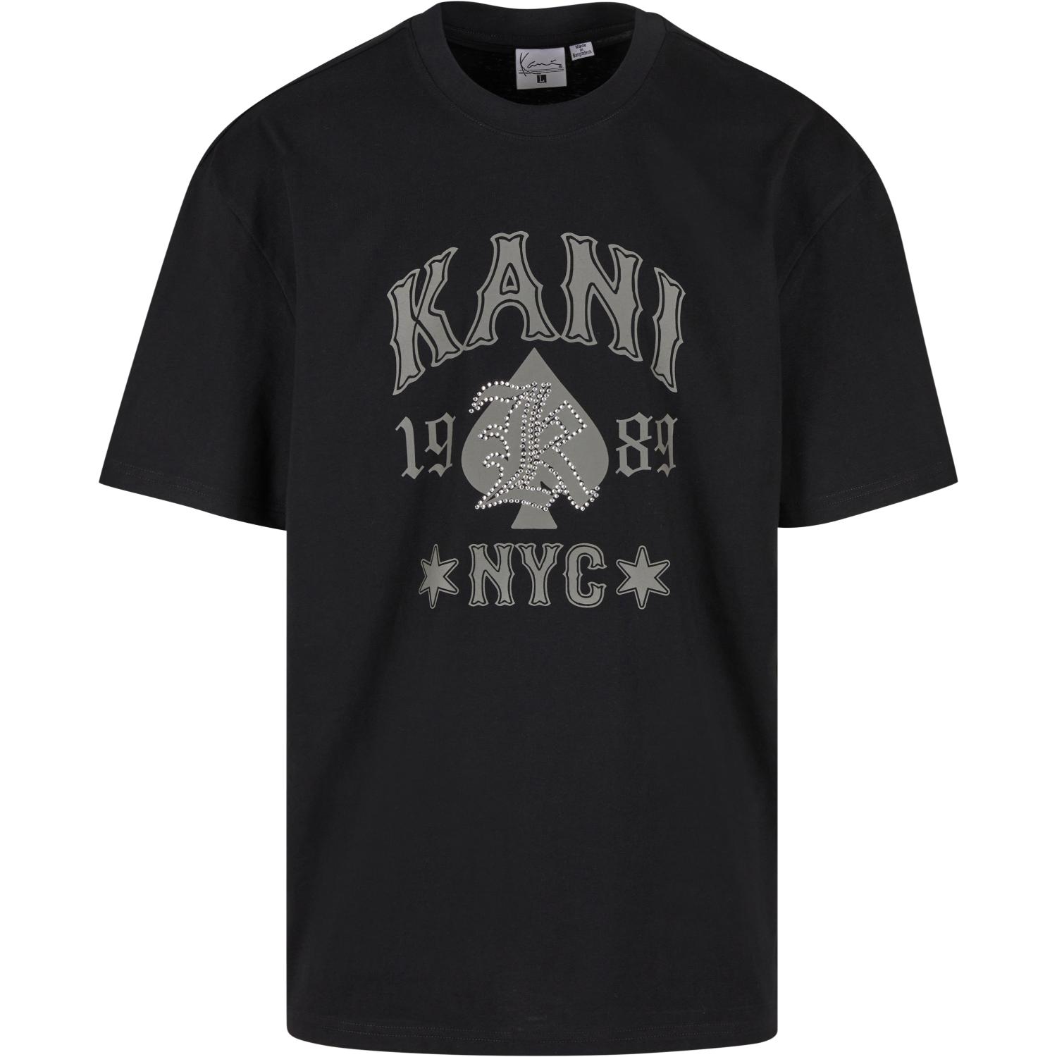 Karl Kani Western Print Tee Black - Pánské - Triko Karl Kani - Černé - PD00007560 - Velikost: L