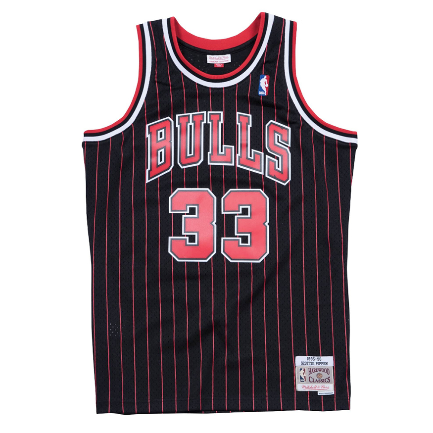 Mitchell & Ness Chicago Bulls Scottie Pippen Swingman Jersey - Pánské - Dres Mitchell & Ness - Černé - SMJYGS18149-CBUBLCK95SPI - Velikost: S