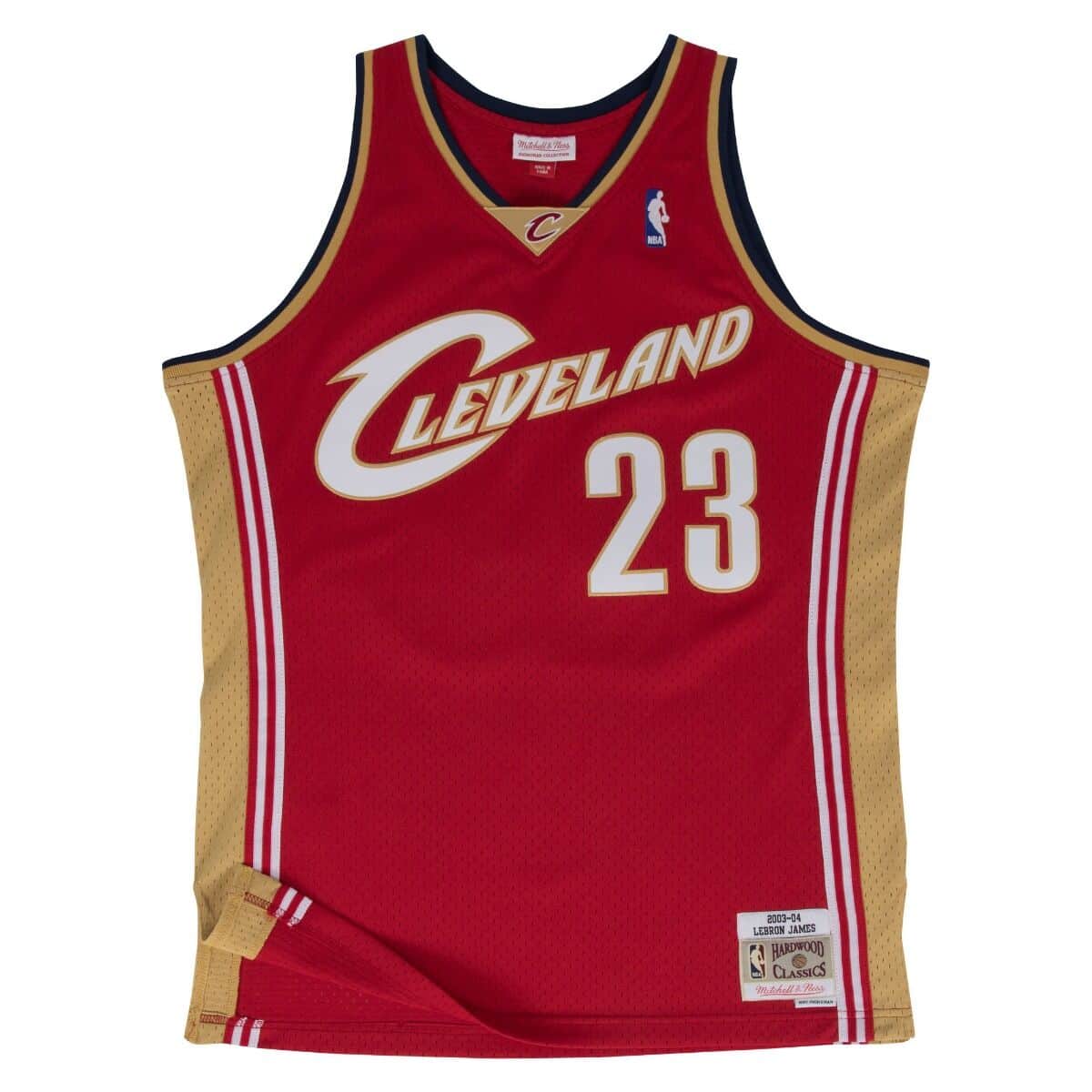 Mitchell & Ness NBA Cleveland Cavaliers Lebron James Red Swingman Road Jersey - Pánské - Dres Mitchell & Ness - Červené - SMJYGS18155-CCADKRD03LJA - V