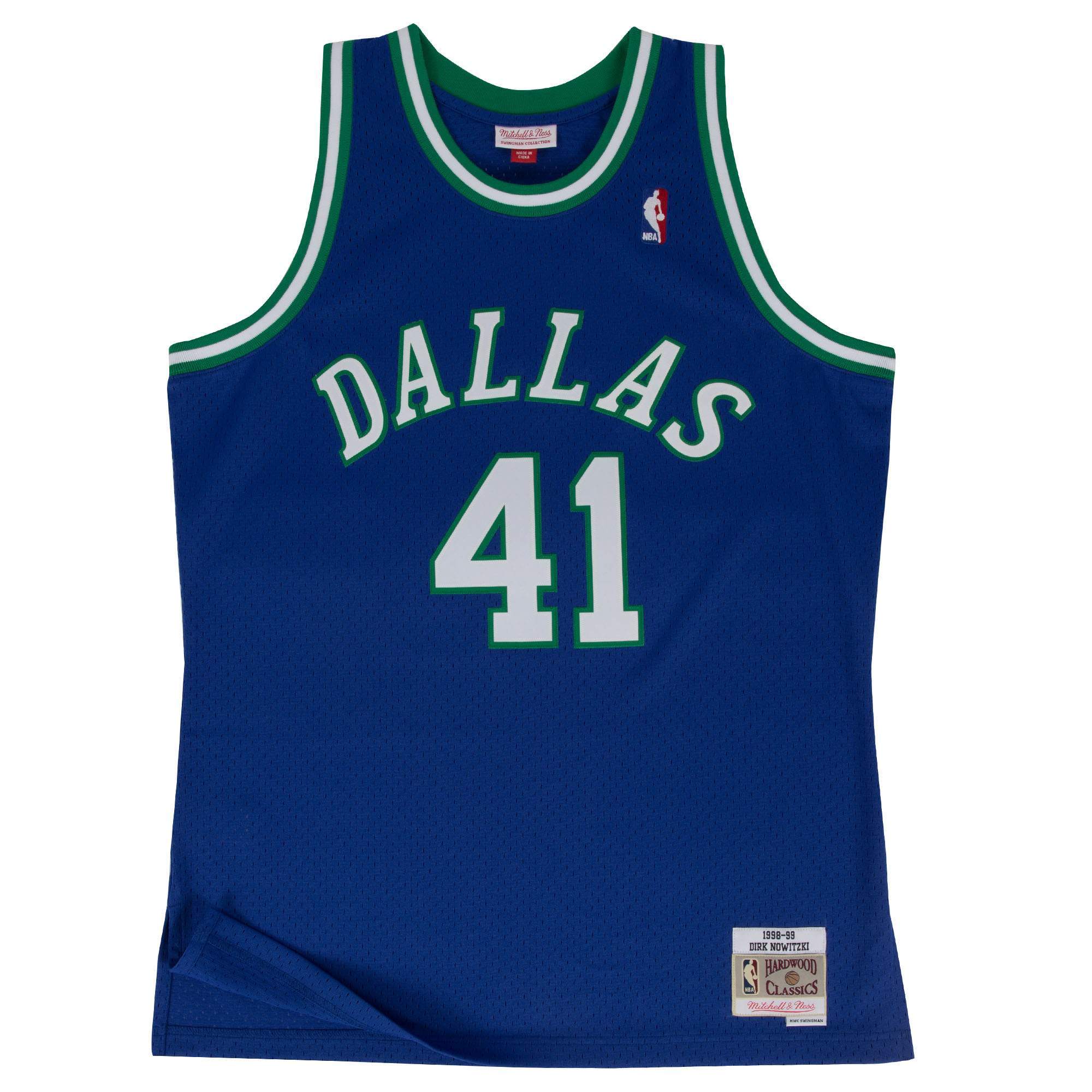 Mitchell & Ness Dallas Mavericks Dirk Nowitzki Swingman Jersey - Pánské - Dres Mitchell & Ness - Modré - SMJYGS18158-DMAROYA98DNO - Velikost: M