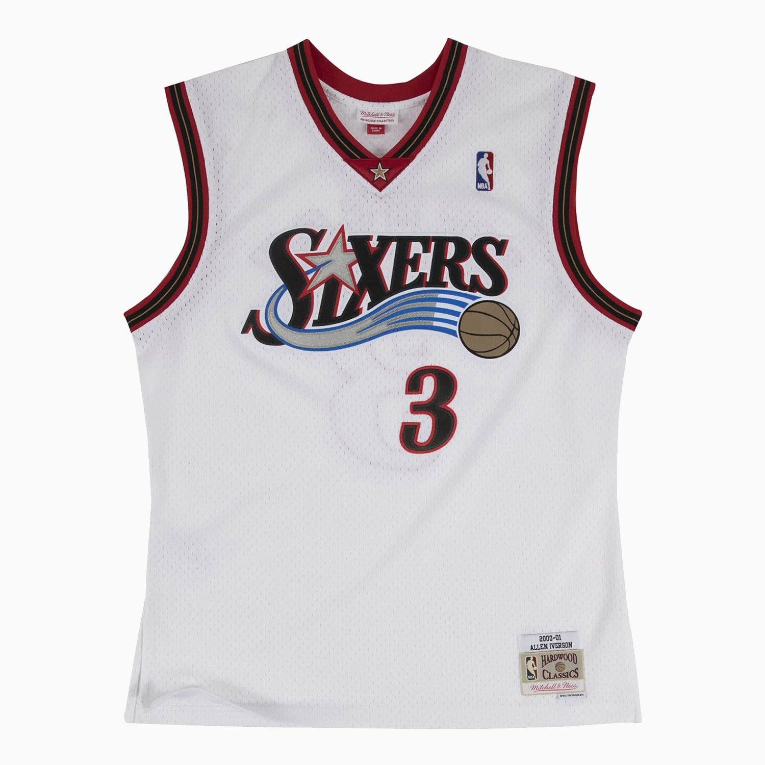 Mitchell & Ness NBA Swingman Jersey Philadelphia 76ers Allen Iverson White - Pánské - Dres Mitchell & Ness - Bílé - SMJYGS18200-P76WHIT00AIV - Velikos