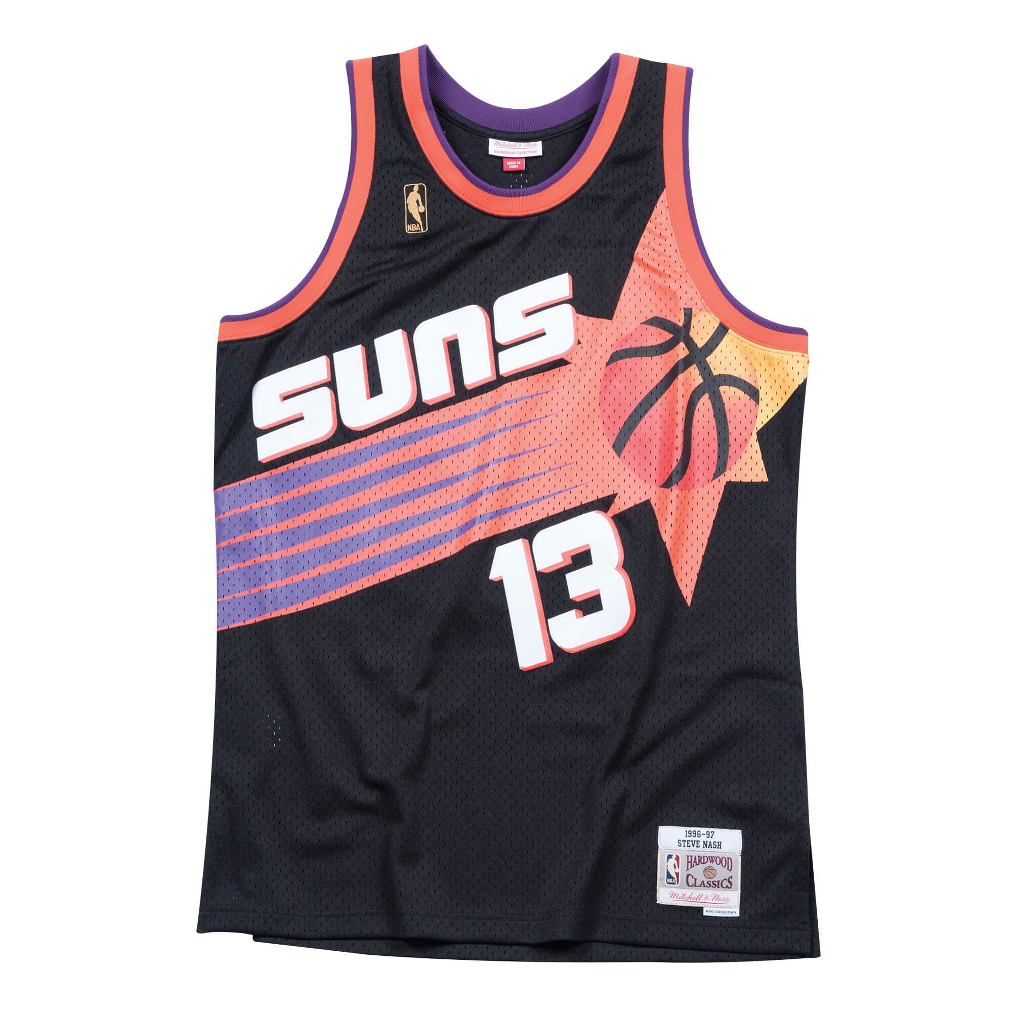 Levně Mitchell & Ness NBA Phoenix Suns Steve Nash Swingman Alternate Jersey - Pánské - Dres Mitchell & Ness - Černé - SMJYGS18203-PSUBLCK96SNA