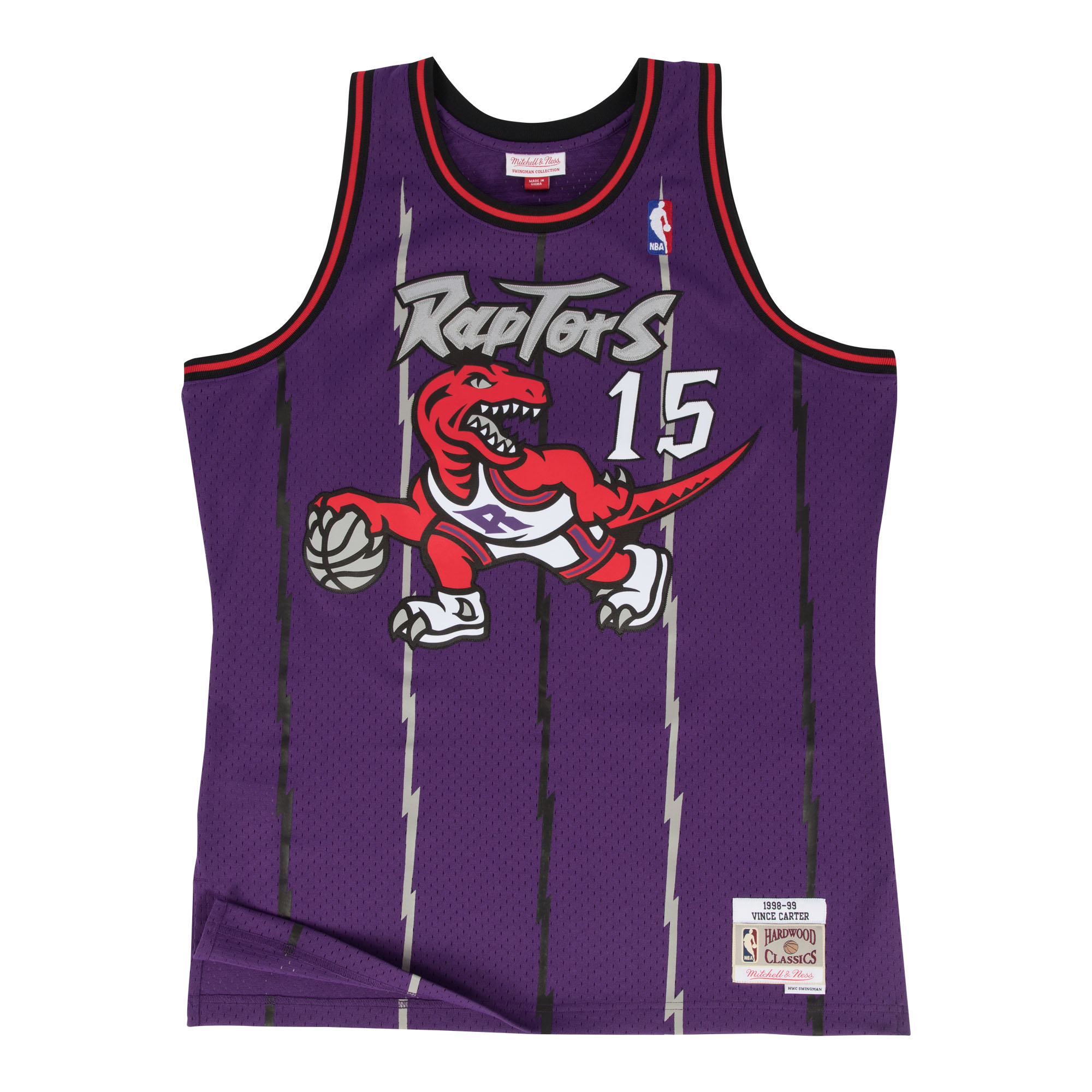 Mitchell & Ness Toronto Raptors Vince Carter NBA Swingman Jersey - Pánské - Dres Mitchell & Ness - Fialové - SMJYGS18214-TRAPURP98VCA - Velikost: S