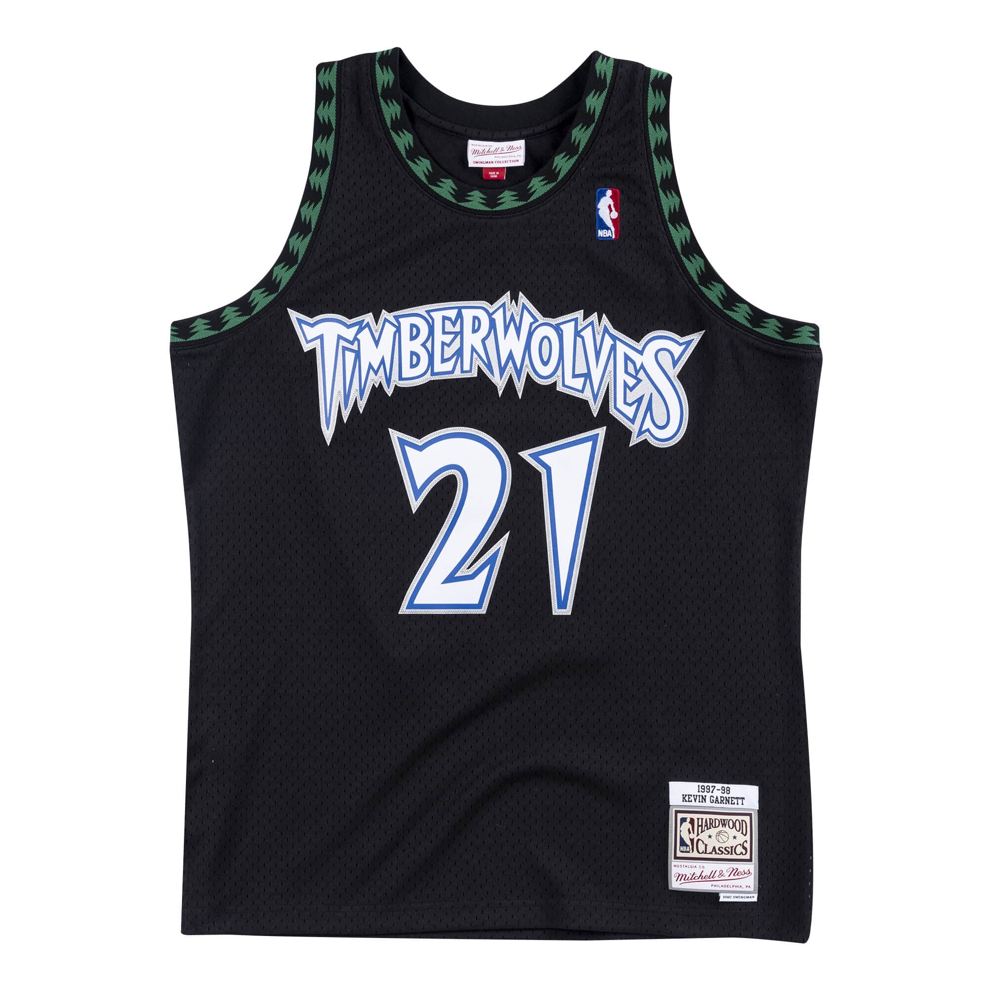Mitchell & Ness NBA Minnesota Timberwolves Kevin Garnett 97 Swingman Alternate Jersey - Pánské - Dres Mitchell & Ness - Černé - SMJYGS18392-MTIBLCK97K