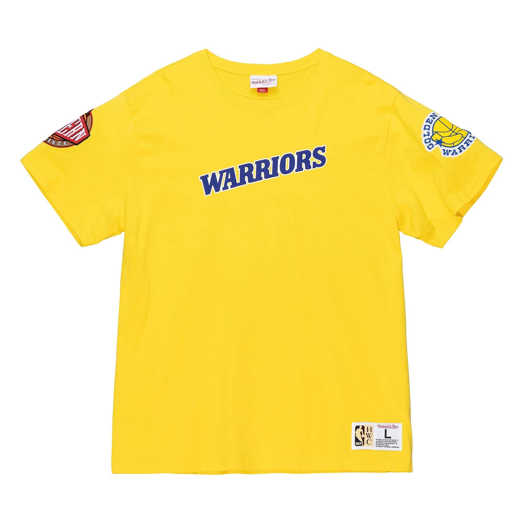 Levně Mitchell & Ness NBA Golden State Warriors Team Origins S/S Tee - Pánské - Triko Mitchell & Ness - Žluté - TCRW4852-GSWYYPPPGOLD