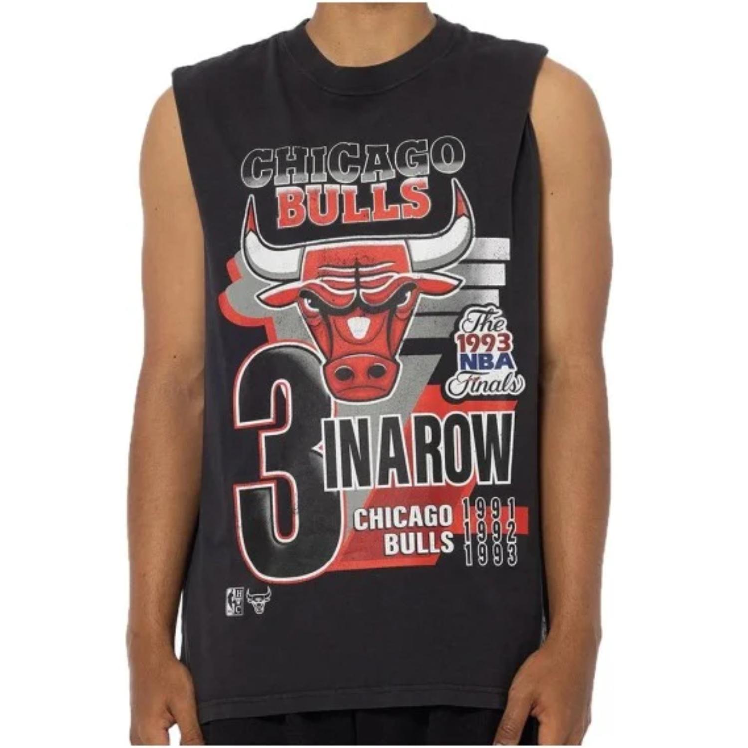 Mitchell & Ness NBA Chicago Bulls Vice Muscle Tank - Pánské - Triko Mitchell & Ness - Černé - TP12538-CBUBLCK - Velikost: 2XL