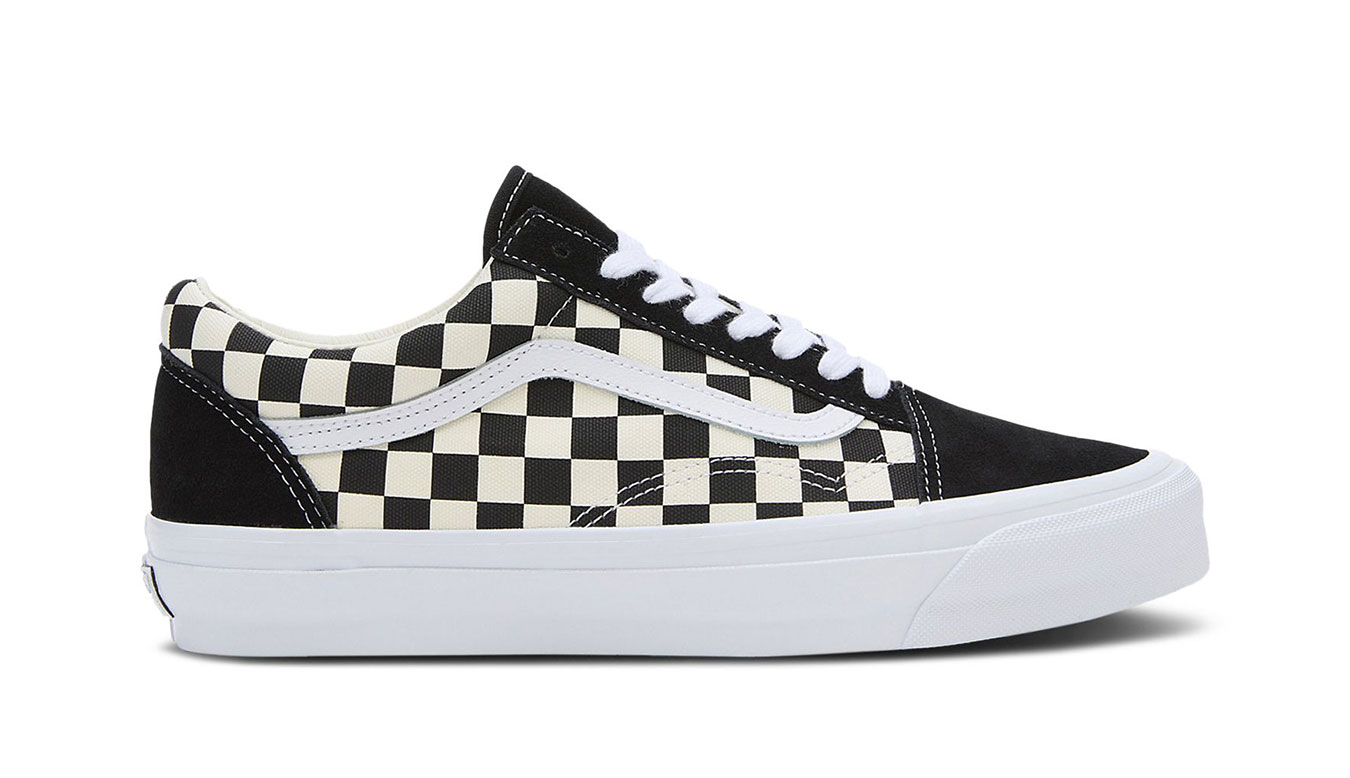 Vans Old Skool 36 LX Checkerboard - Pánské - Tenisky Vans - Černé - VN000CQD2BO - Velikost: 47
