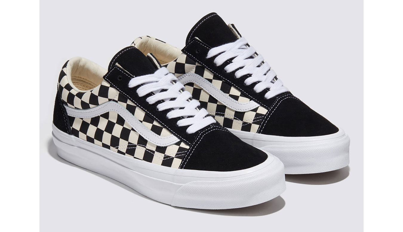 Vans Old Skool 36 LX Checkerboard - Pánské - Tenisky Vans - Černé - VN000CQD2BO - Velikost: 47