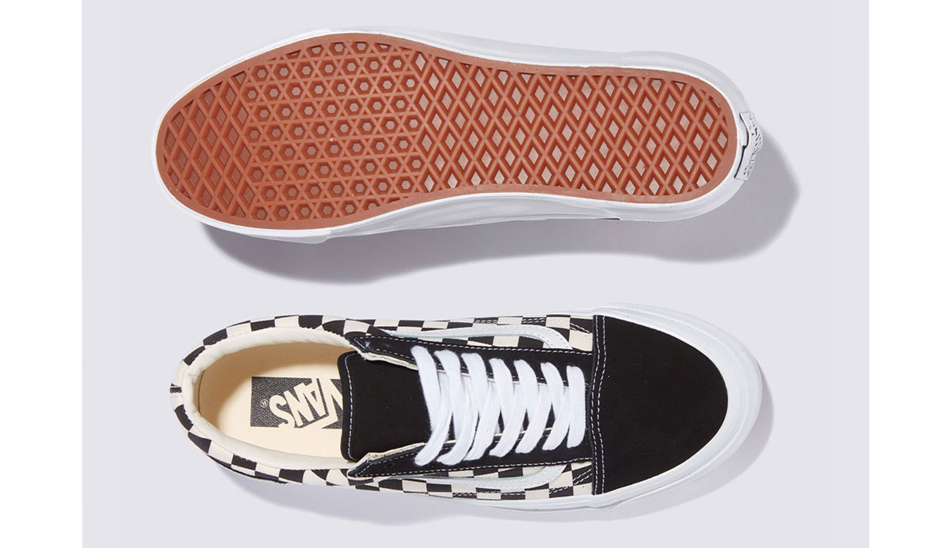 Vans Old Skool 36 LX Checkerboard - Pánské - Tenisky Vans - Černé - VN000CQD2BO - Velikost: 47