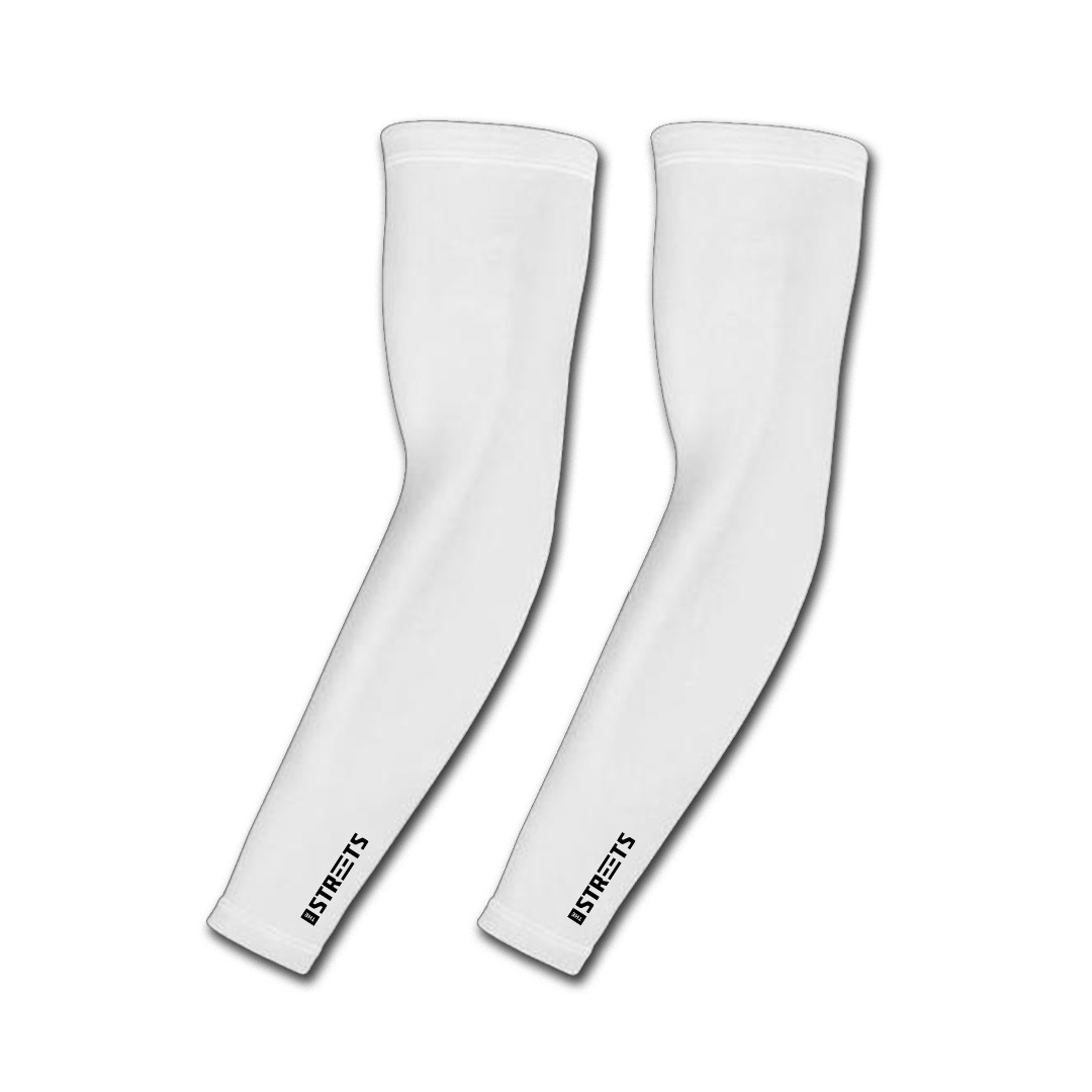 Levně The Streets Compression Sleeves White (one size) - Unisex - Rukáv The Streets - Bílé - STRTSCSLVWHT