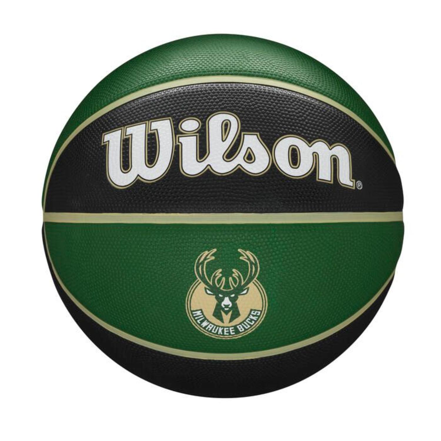 Levně Wilson NBA Team Tribute Basketball Milwaukee Bucks - Unisex - Míč Wilson - Zelené - WTB1300XBMIL