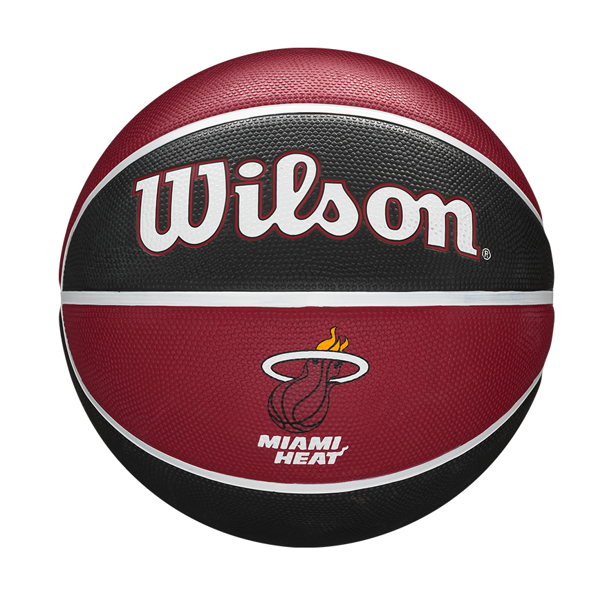 Levně Wilson NBA Team Tribute Basketball Miami Heat - Unisex - Míč Wilson - Černé - WTB1300XBMIA