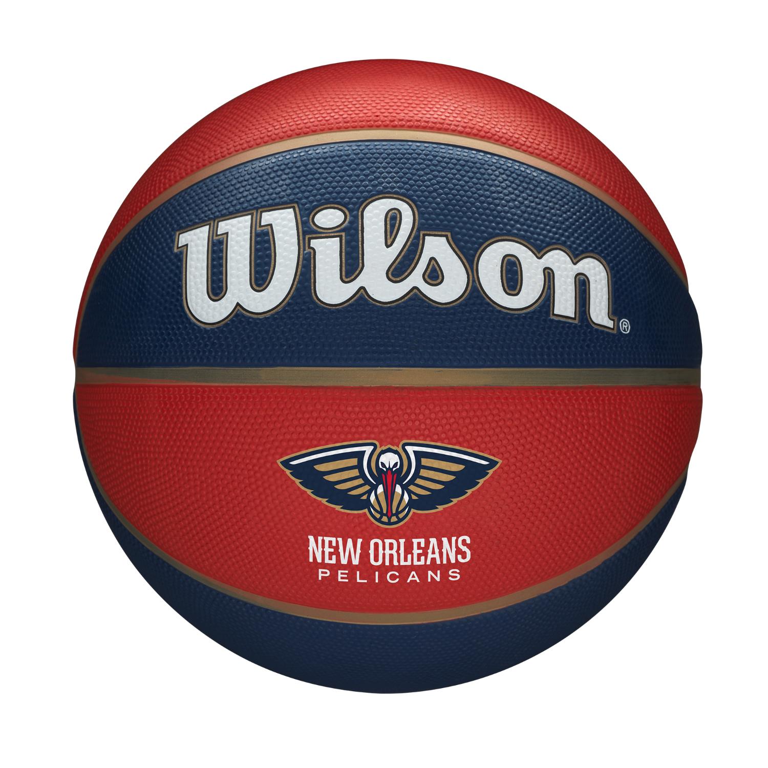 Levně Wilson NBA Team Tribute Basketball New Orleans Pelicans - Unisex - Míč Wilson - Červené - WTB1300XBNO