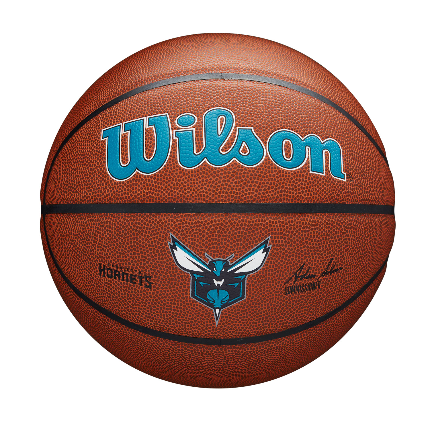 Wilson NBA Team Alliance Basketball Charlotte Hornets Size 7 - Unisex - Míč Wilson - Hnědé - WTB3100XBCHA - Velikost: 7