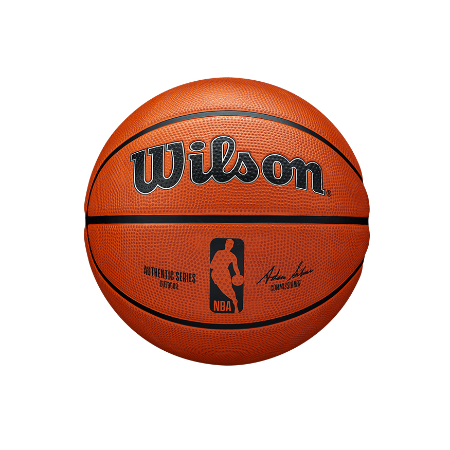 Wilson NBA Authentic Series Outdoor Basketball Ball - Unisex - Míč Wilson - Oranžové - WTB7300-06 - Velikost: 6