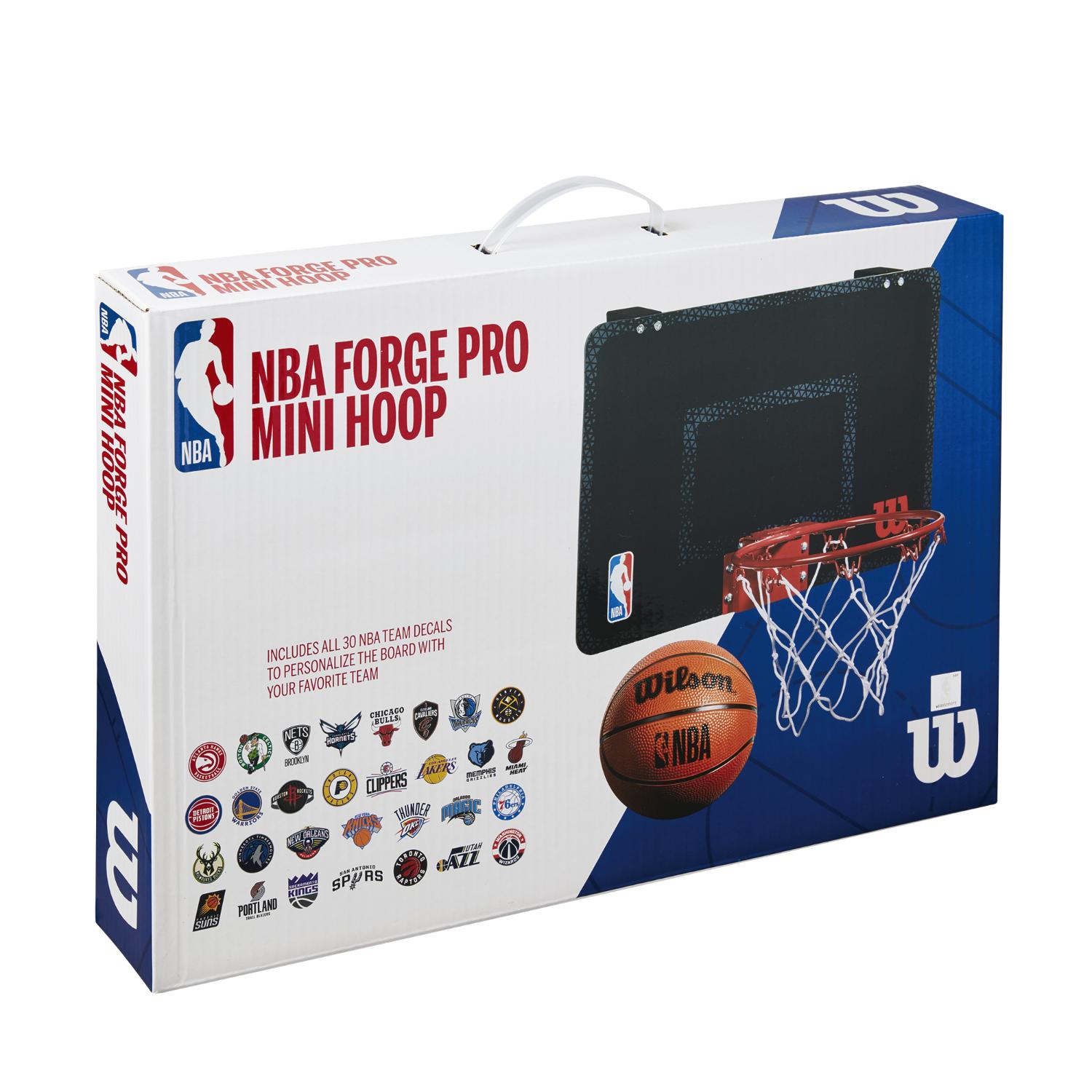 Wilson NBA Forge Team Mini Hoop - Unisex - Doplněk Wilson - Černé - WTBA3001FRGNBA - Velikost: UNI