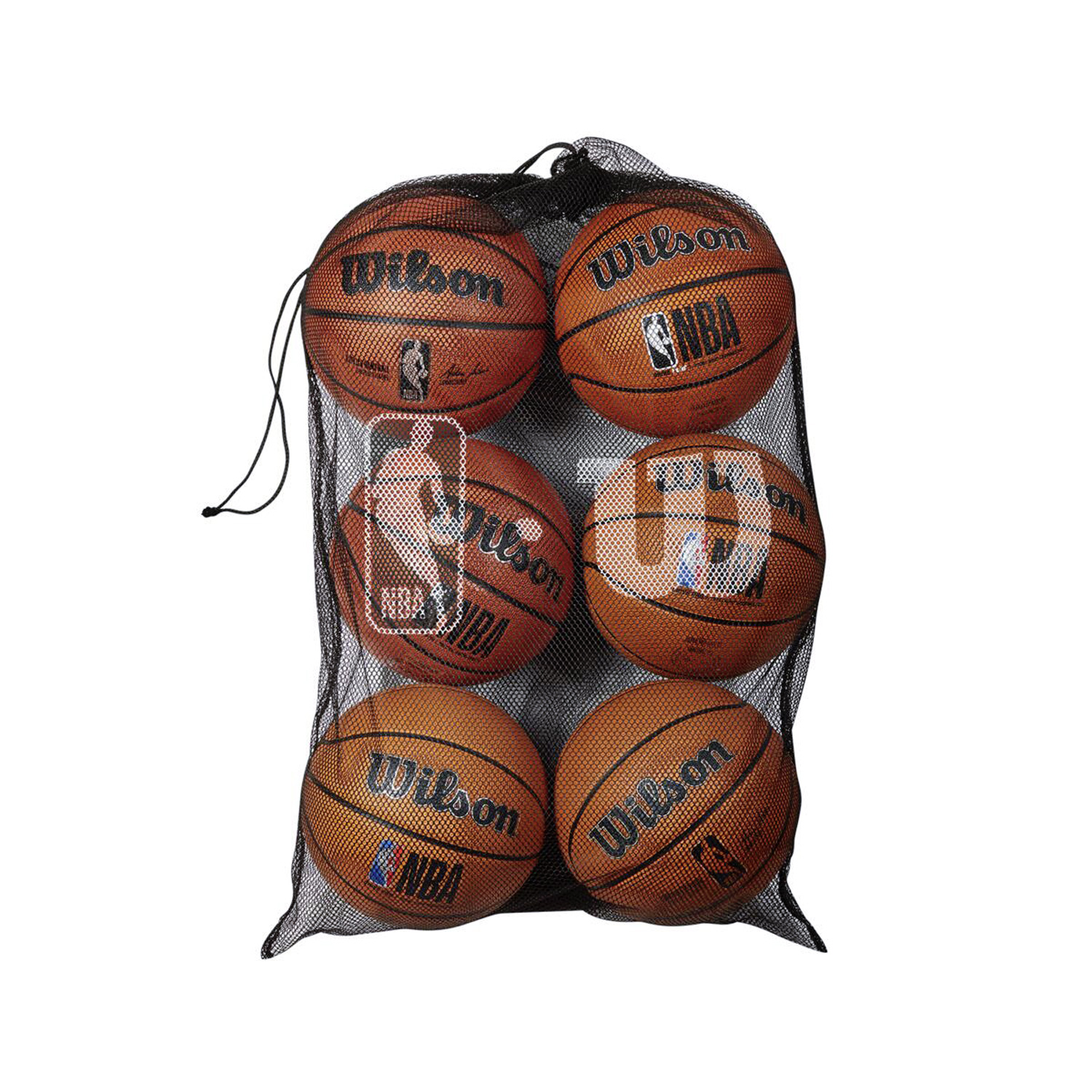 Levně Wilson NBA 6 Ball Mesh Carry Bag Black - Unisex - Doplněk Wilson - Černé - WTBA70030
