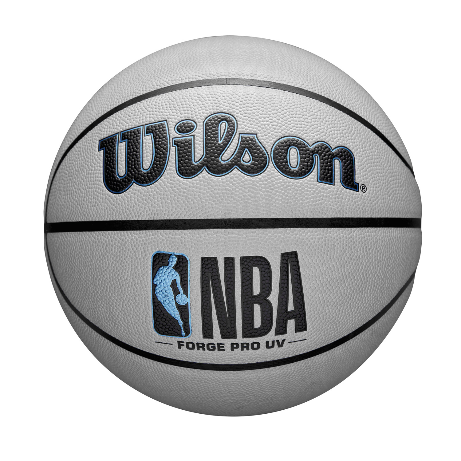 Wilson NBA Forge Pro UV Size 7 - Unisex - Míč Wilson - Šedé - WZ2010801XB7 - Velikost: UNI