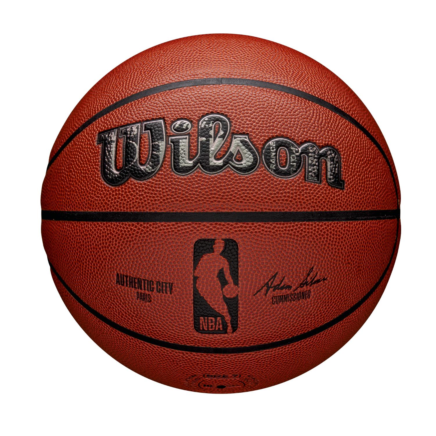 Levně Wilson NBA Authentic City Basketball Paris 7 - Unisex - Míč Wilson - Hnědé - WZ2016004XB7