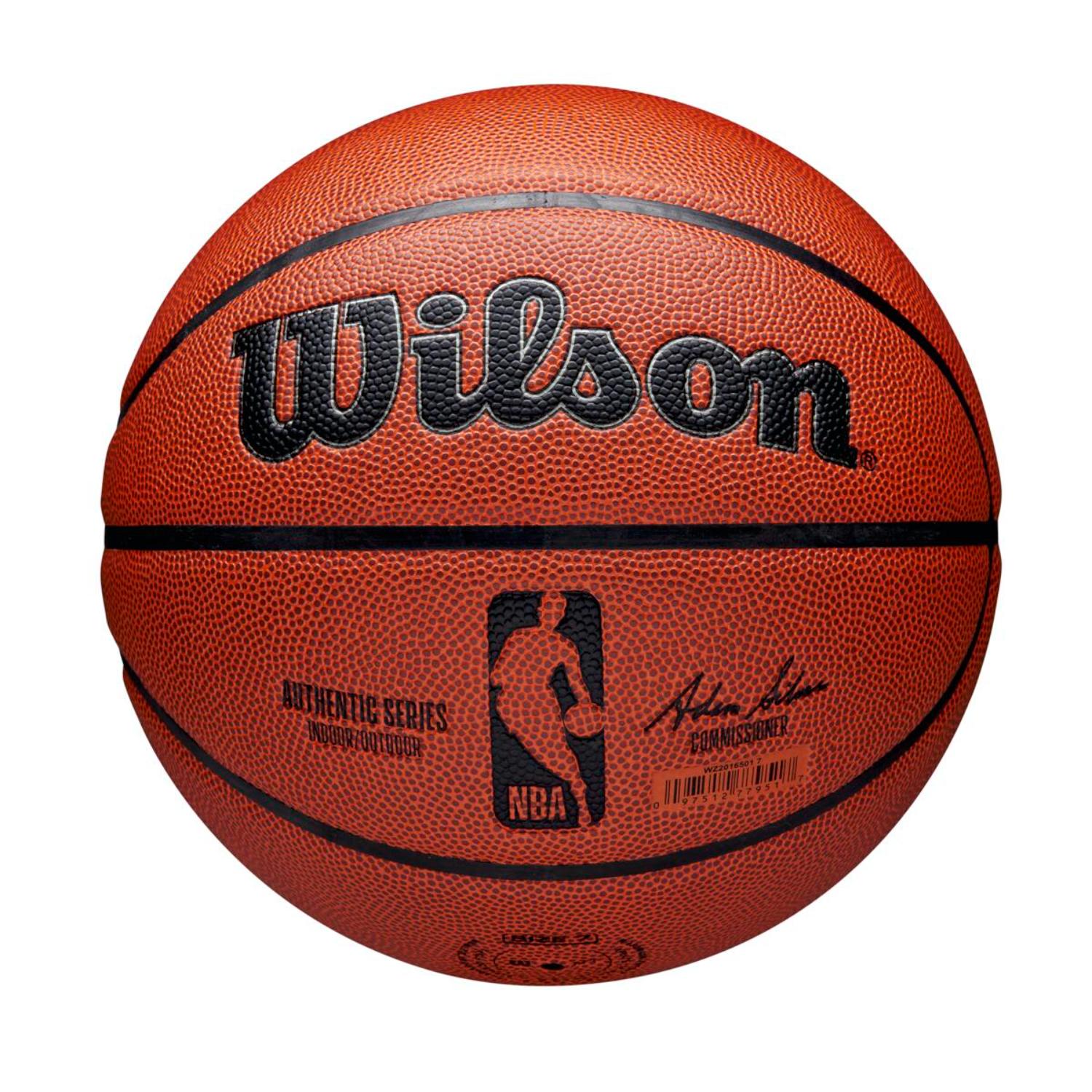 Wilson NBA Authentic Indoor Outdoor Size 7 - Unisex - Míč Wilson - Oranžové - WZ2016501XB7 - Velikost: 7