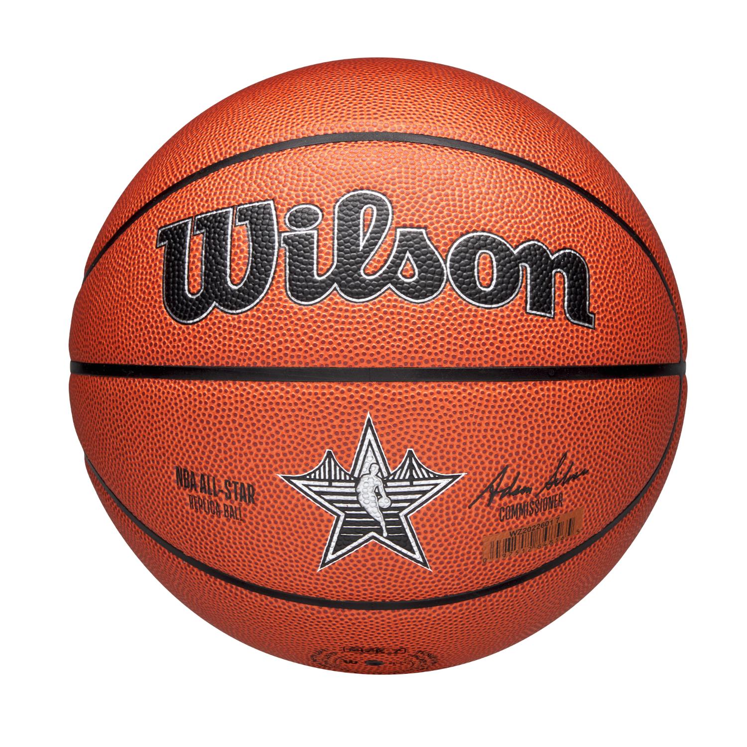 Levně Wilson NBA All Stars Replica 2025 Size 7 - Unisex - Míč Wilson - Oranžové - WZ2022601XB7
