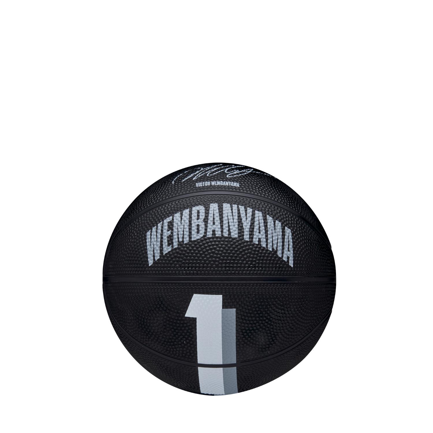 Levně Wilson NBA Player Icon Mini Basketball Victor Wembanyama Size 3 - Unisex - Míč Wilson - Černé - WZ3017701XB3