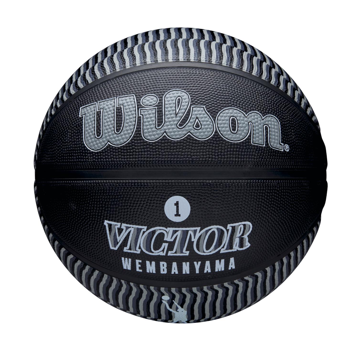 Wilson NBA Player Icon Outdoor Victor Wembanyama Size 7 - Unisex - Míč Wilson - Černé - WZ3017801XB7 - Velikost: 7
