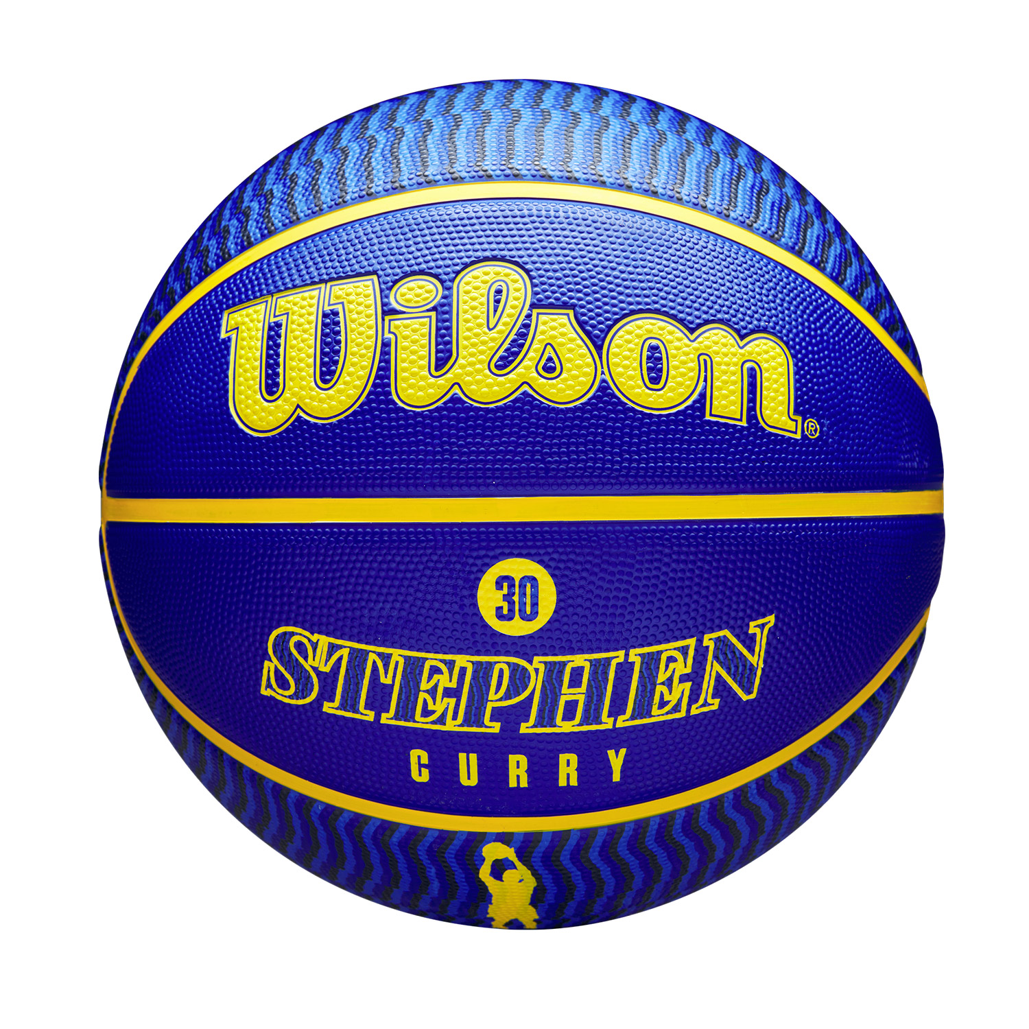 Levně Wilson NBA Player Icon Outdoor Basketball Stephen Curry Size 7 - Unisex - Míč Wilson - Modré - WZ4006101XB7