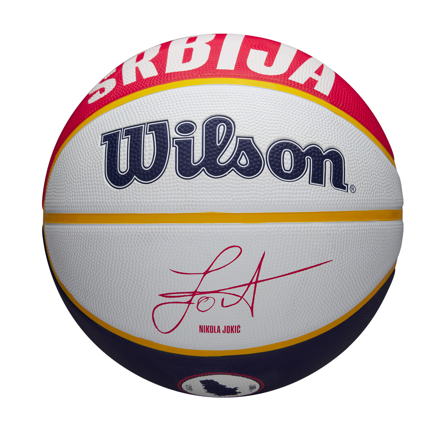 Wilson NBA Player Local Nikola Jokic Size 7 - Unisex - Míč Wilson - Modré - WZ4006701XB7 - Velikost: 7