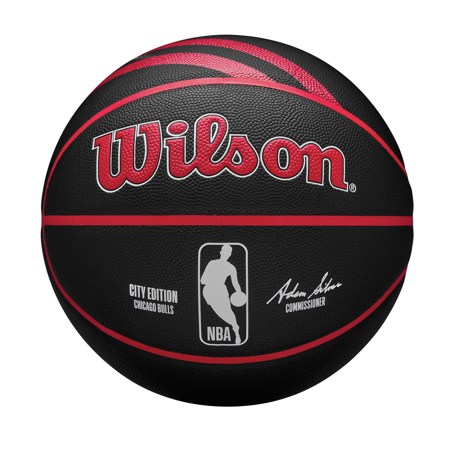 Wilson 2023 NBA Team City Collection Chicago Bulls Size 7 - Unisex - Míč Wilson - Černé - WZ4024105ID7 - Velikost: 7