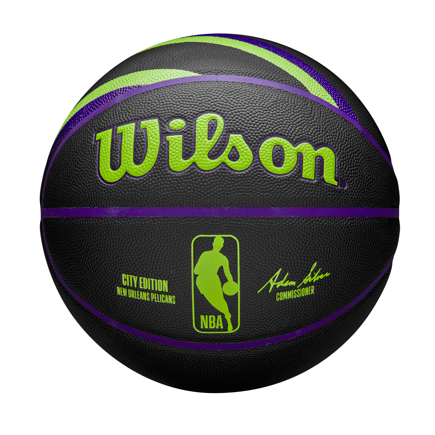 Wilson 2023 NBA Team City Collection New Orleans Pelicans Size 7 - Unisex - Míč Wilson - Černé - WZ4024119ID7 - Velikost: 7