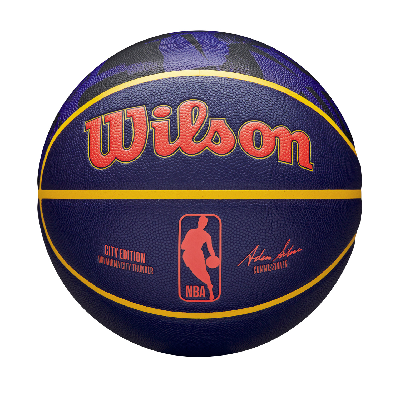 Levně Wilson 2023 NBA Team City Collection Oklahoma City Thunder Size 7 - Unisex - Míč Wilson - Modré - WZ4024121ID7
