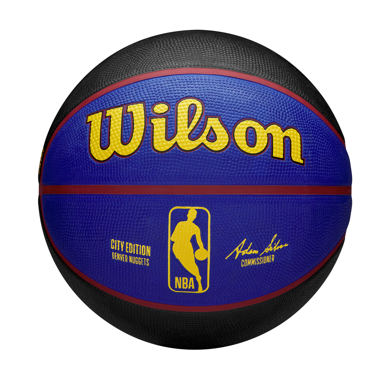 Wilson 2023 NBA Team City Edition Denver Nuggets Size 7 - Unisex - Míč Wilson - Modré - WZ4024208ID7 - Velikost: 7
