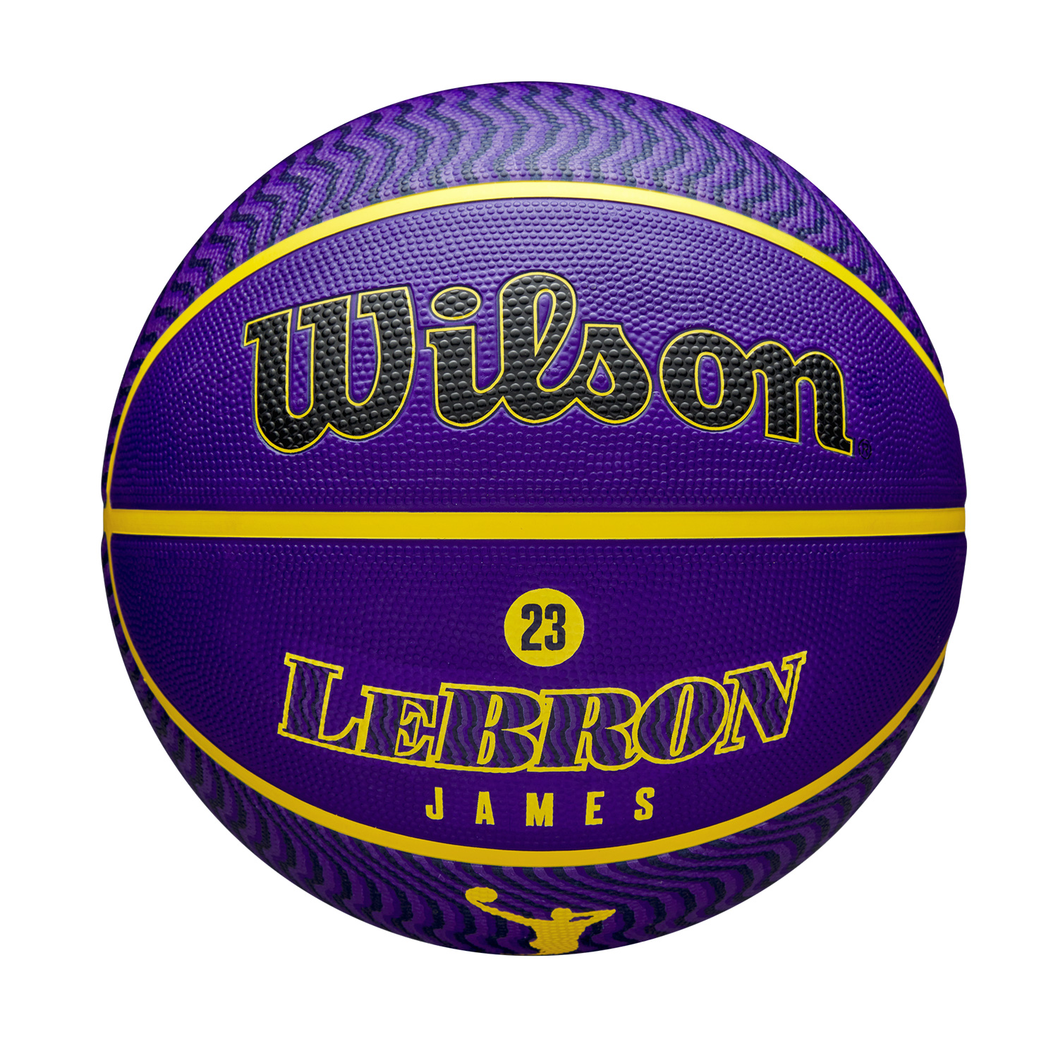 Levně Wilson NBA Player Icon Outdoor Basketball LeBron New Size 7 - Unisex - Míč Wilson - Fialové - WZ4027601XB7