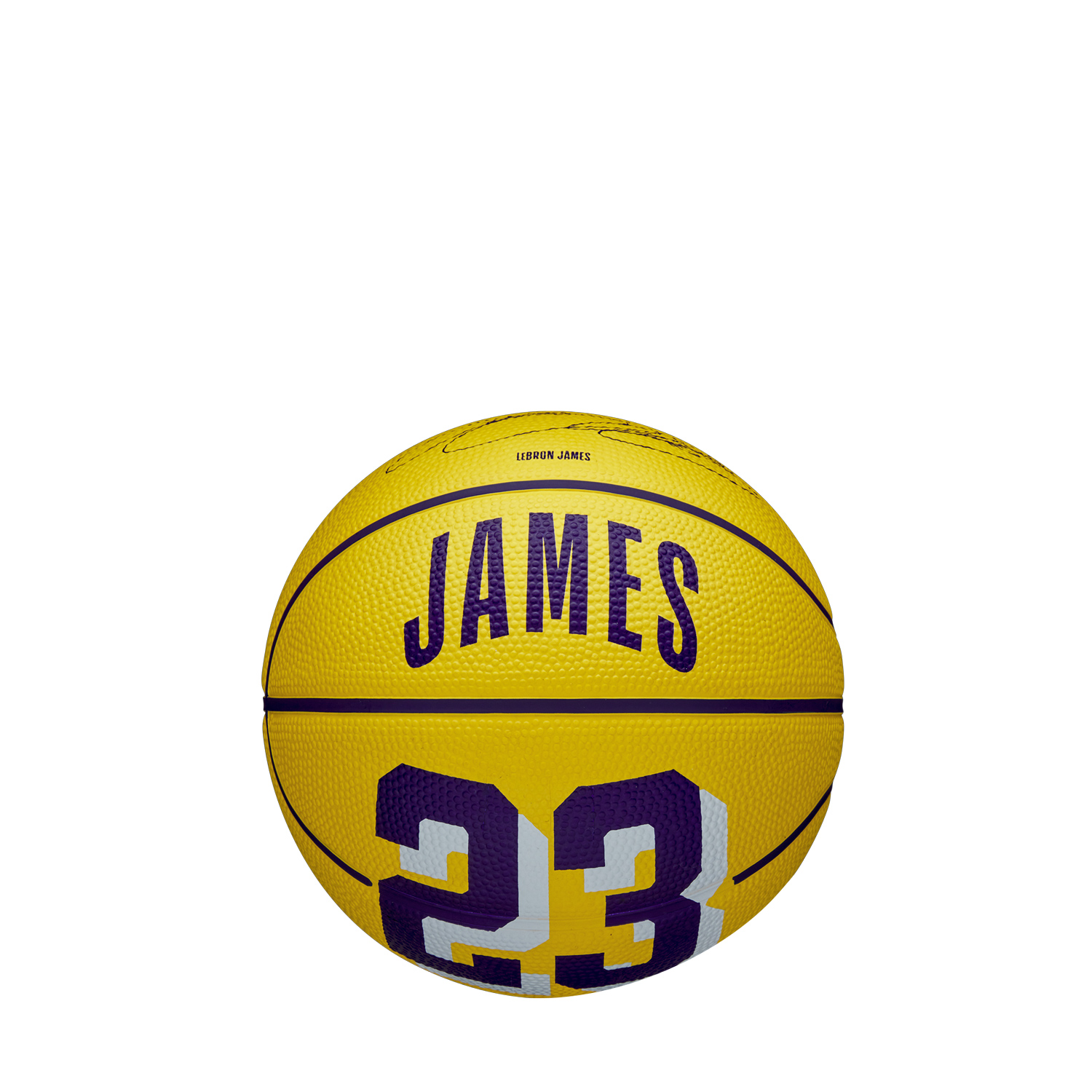 Levně Wilson NBA Player Icon Mini Basketball LeBron New Size 3 Yellow - Unisex - Míč Wilson - Žluté - WZ4027701XB3