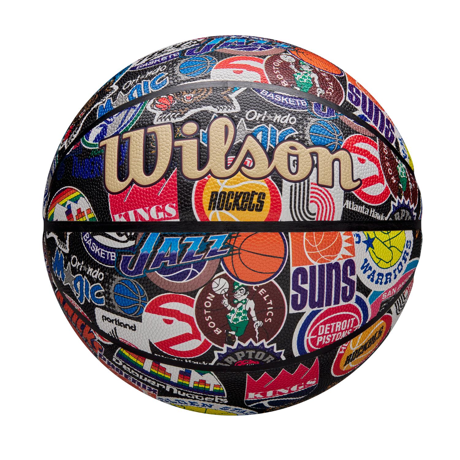 Wilson NBA All Team Retro Size 7 - Unisex - Míč Wilson - Multicolor - WZ4028501XB7 - Velikost: 7