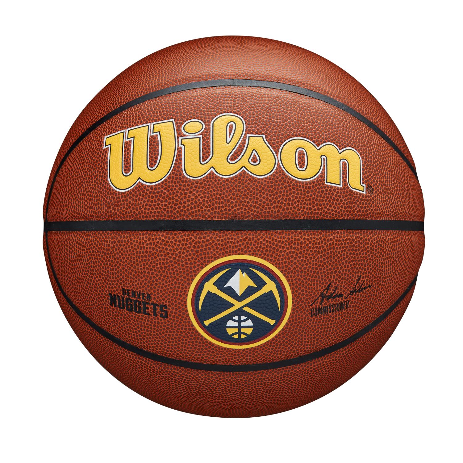Levně Wilson NBA Team Alliance Dennver Nuggets 7 - Unisex - Míč Wilson - Hnědé - WZ4029308XB7