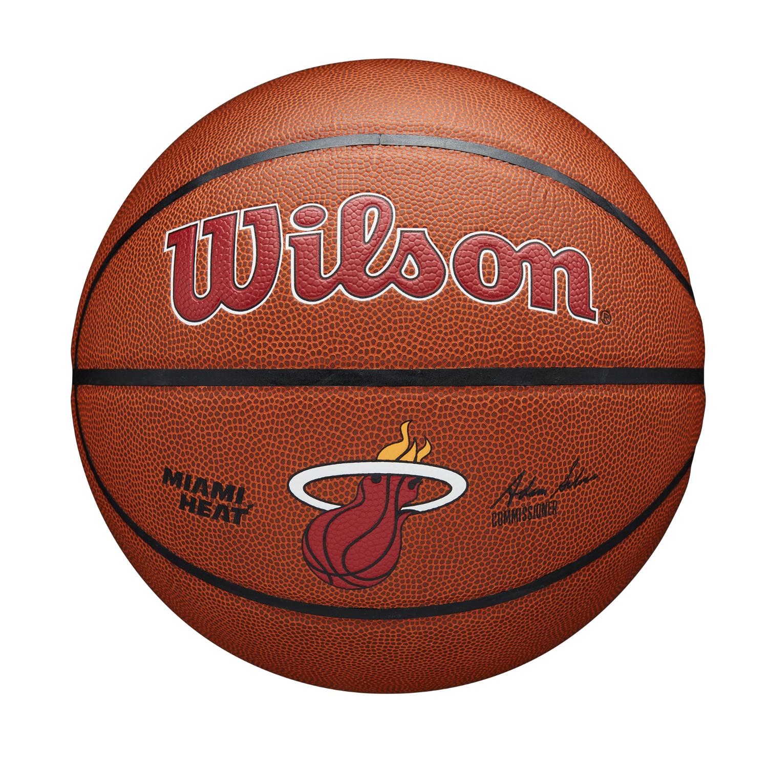 Levně Wilson NBA Team Alliance Basketball Miami Heat - Unisex - Míč Wilson - Hnědé - WZ4029316XB7