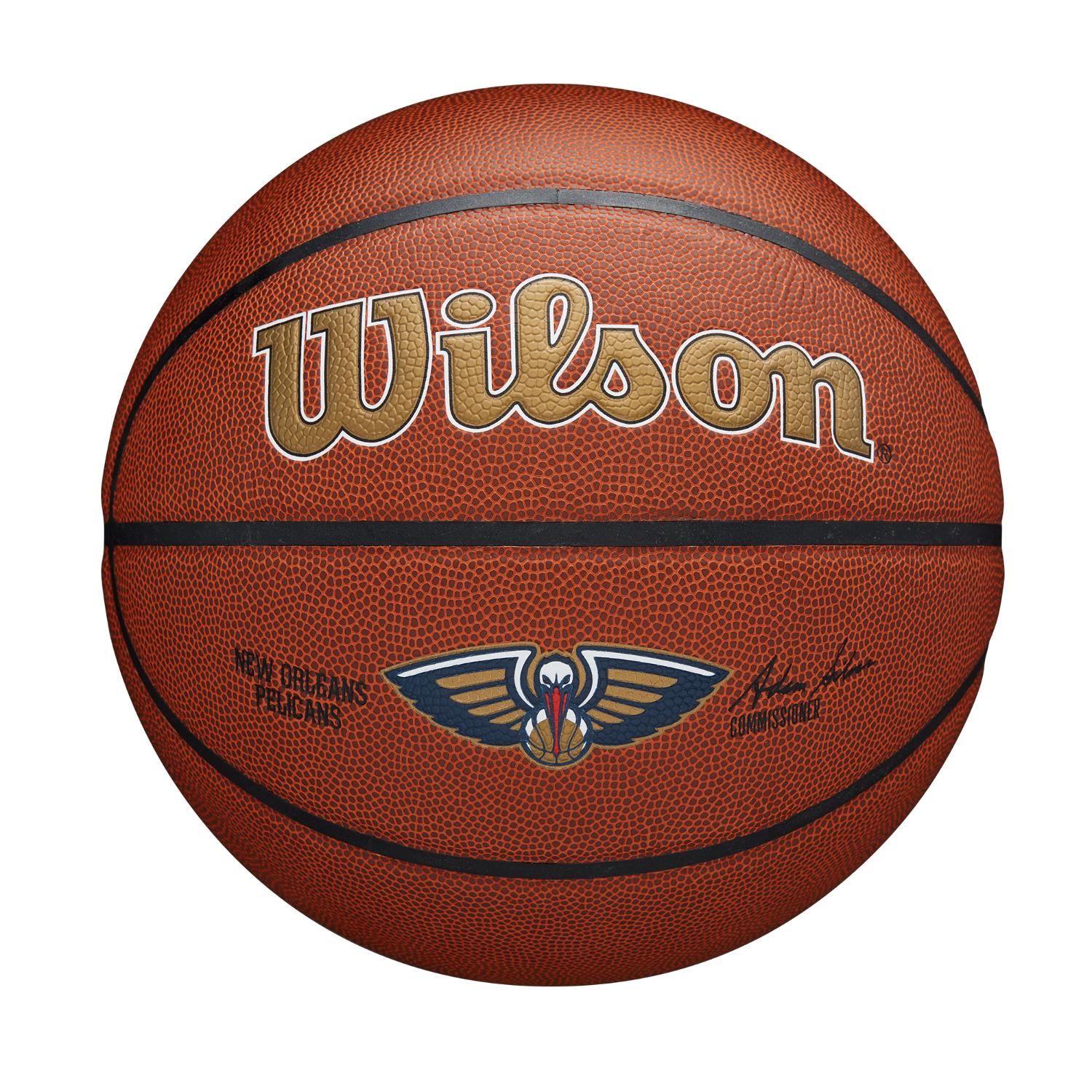 Levně Wilson NBA Team Alliance New Orleans Pelicans 7 - Unisex - Míč Wilson - Hnědé - WZ4029319XB7