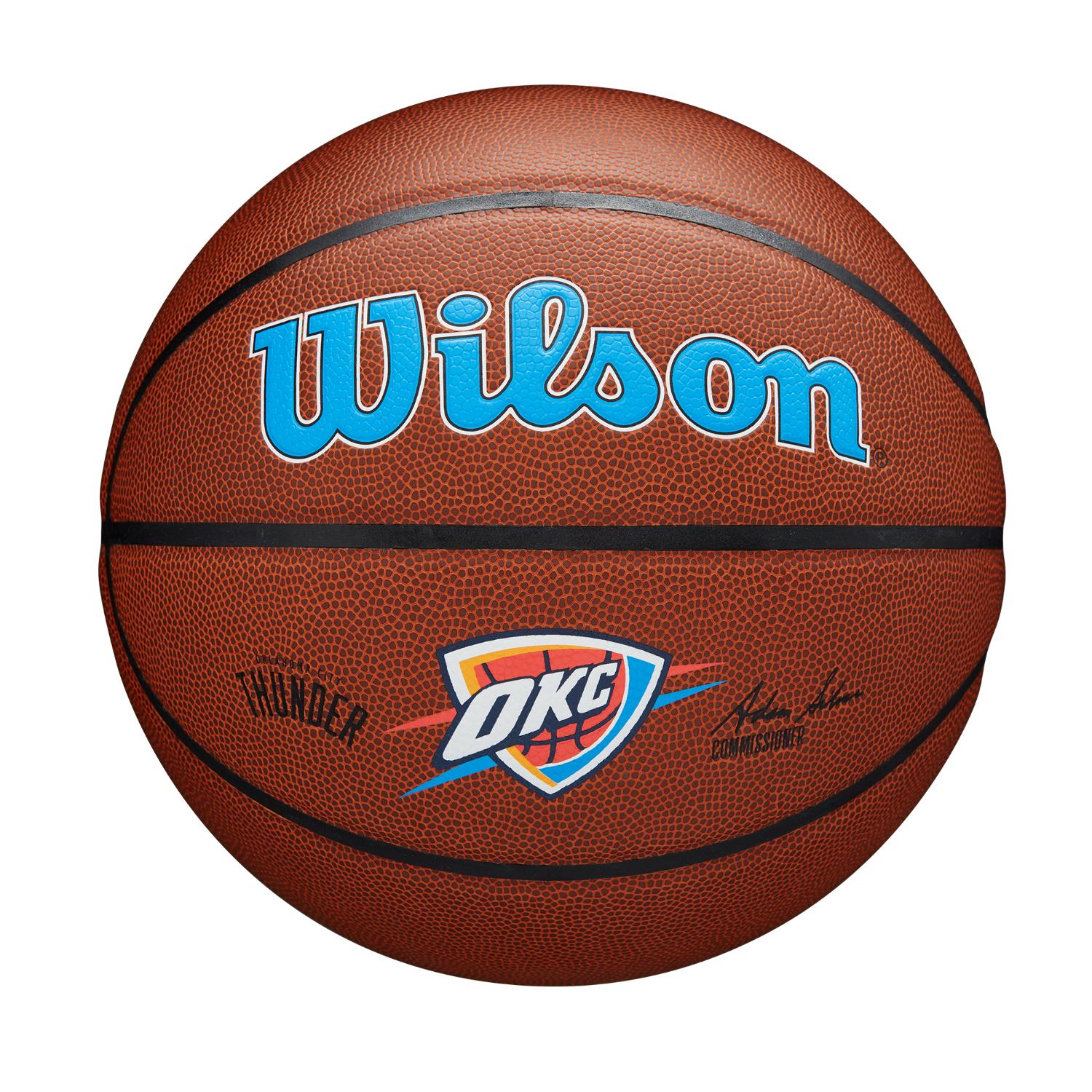 Levně Wilson NBA Team Alliance Basketball Oklahoma Thunder - Unisex - Míč Wilson - Hnědé - WZ4029321XB7