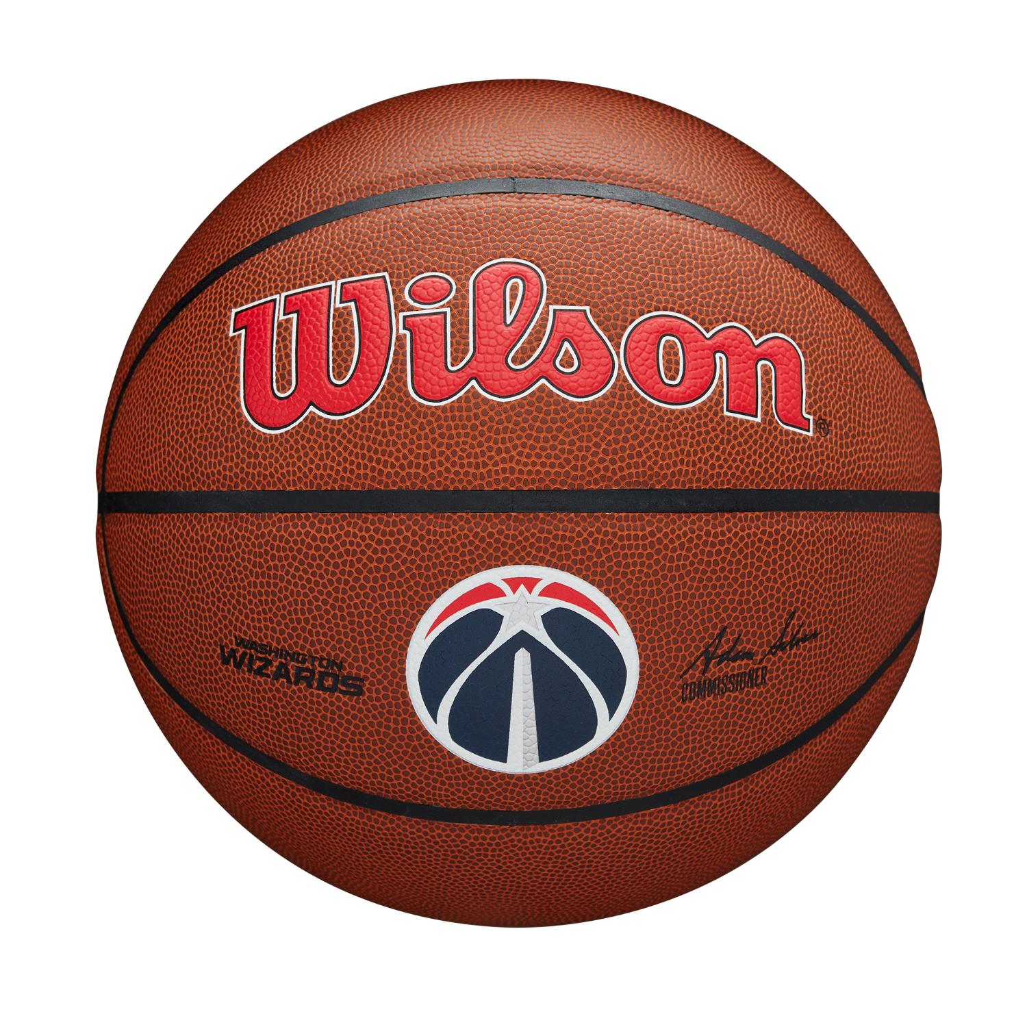 Levně Wilson NBA Team Alliance Washington Wizards - Unisex - Míč Wilson - Hnědé - WZ4029330XB7