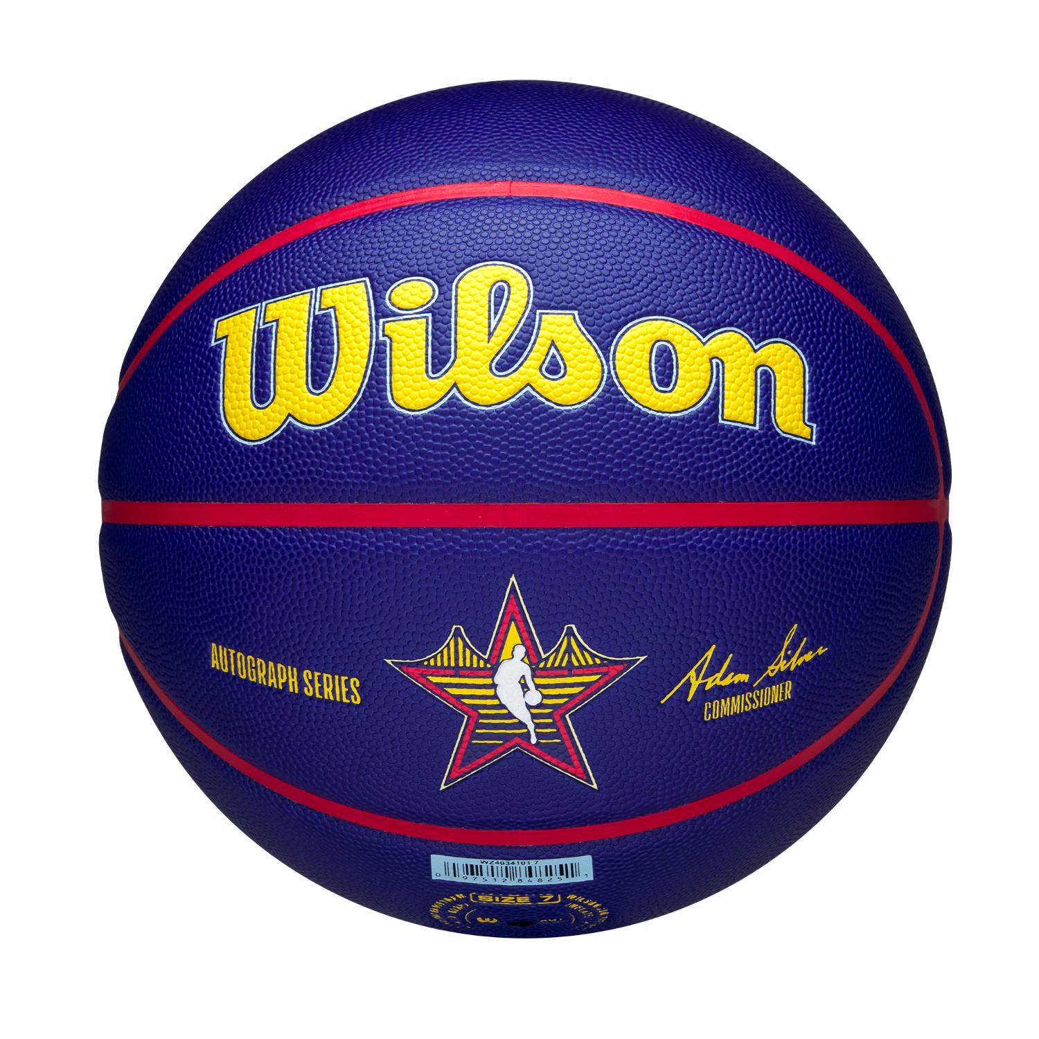 Levně Wilson NBA All Stars Auto Size 7 - Unisex - Míč Wilson - Modré - WZ4034101XB7