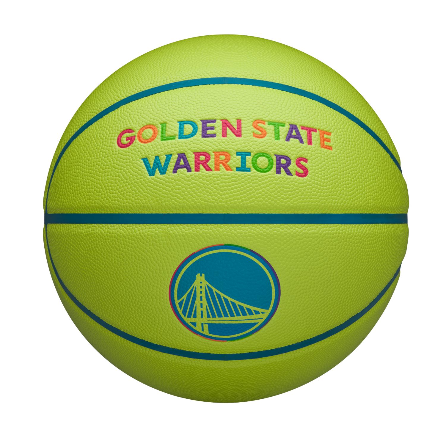 Levně Wilson NBA Team Neon Basketball Golden State Warriors 7 - Unisex - Míč Wilson - Žluté - WZ4037403XB7